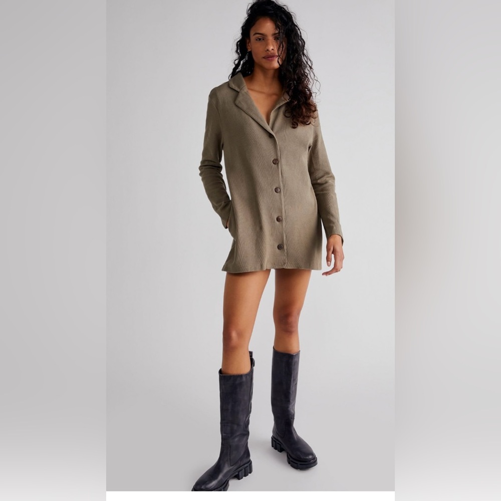 Free People Lizzie Romper •Taupe Sage •XLarge ~ NWT